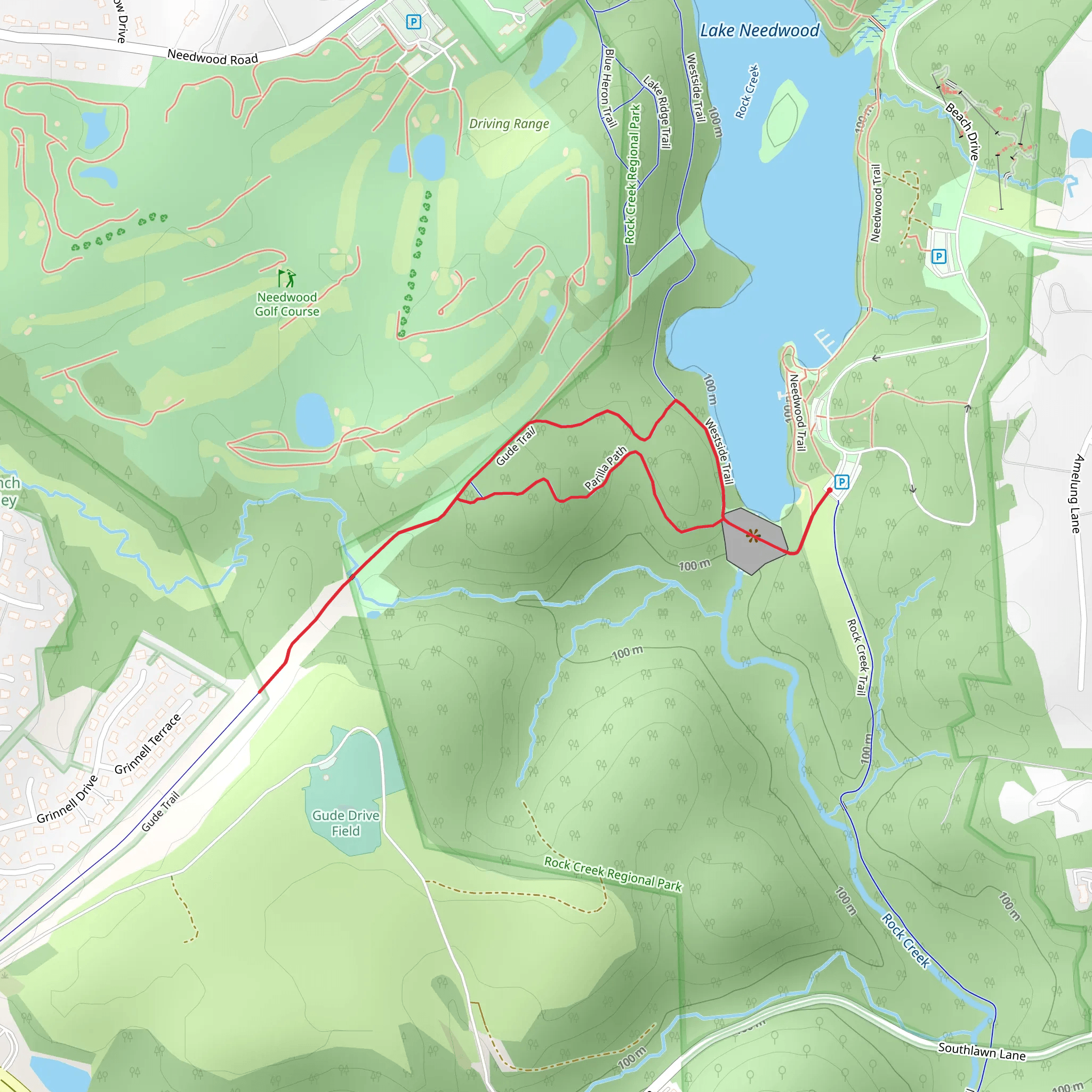 Parilla and Guide Path Loop mobile static map