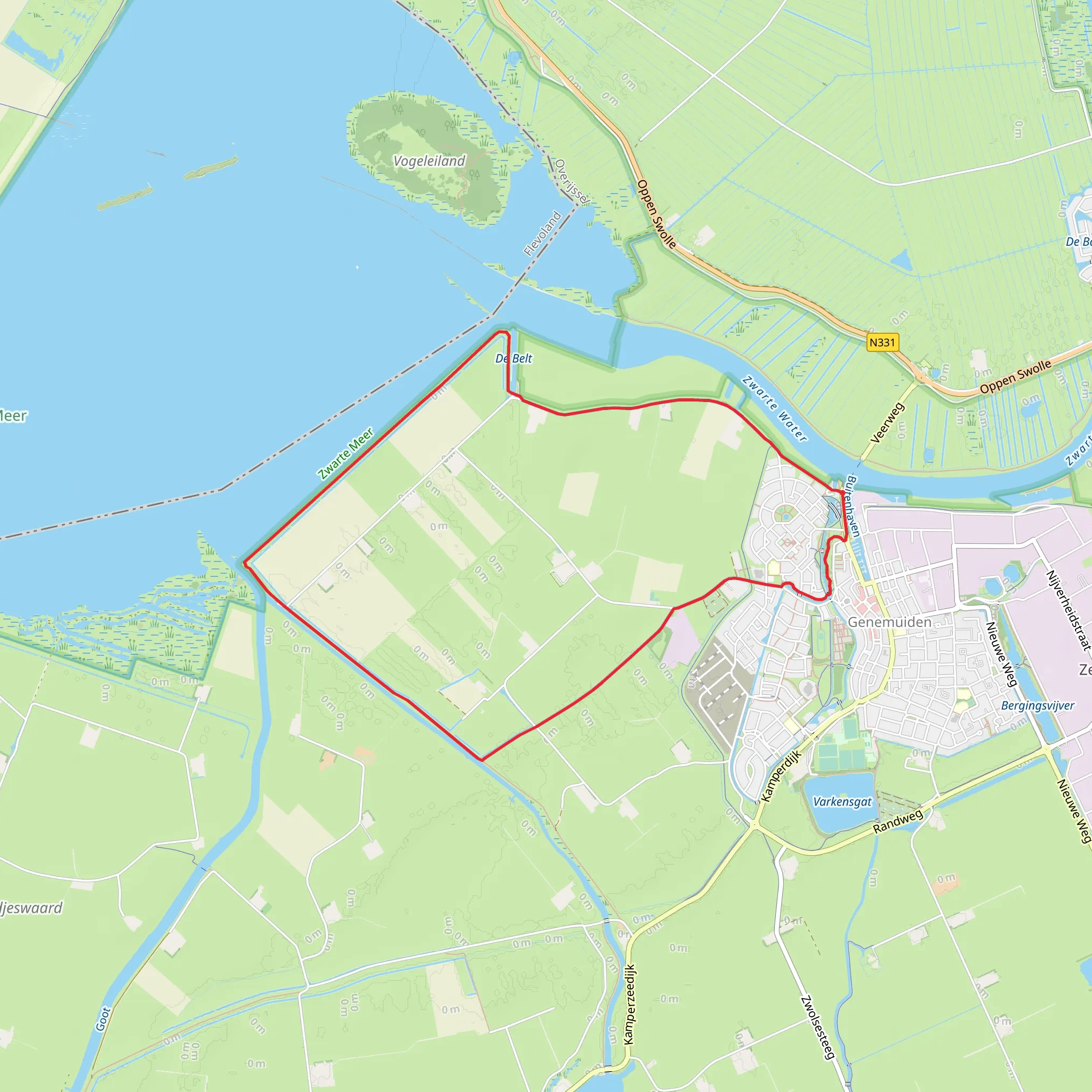 Zwarte Meer via Zuiderzeepad mobile static map