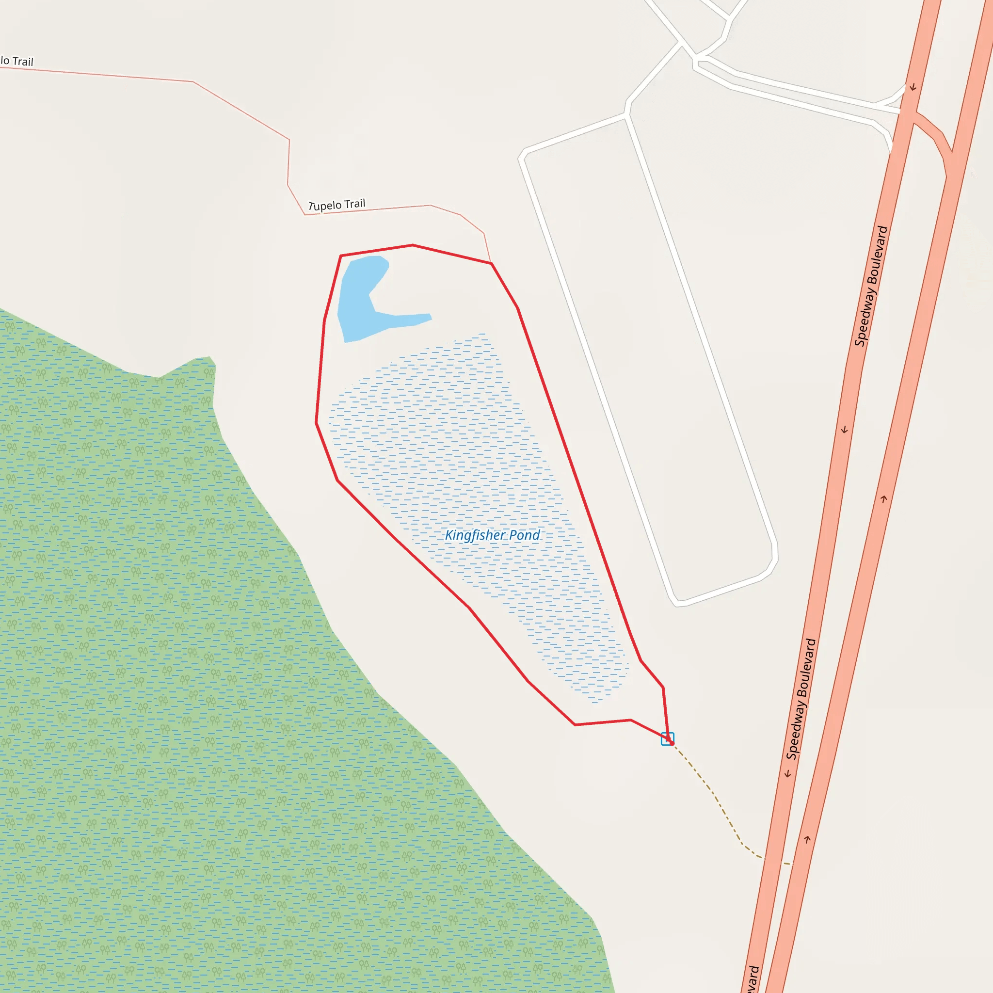 Kingfisher Pond Loop mobile static map
