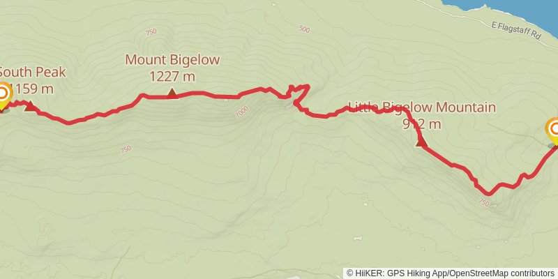 Appalachian Trail stage 197 Map