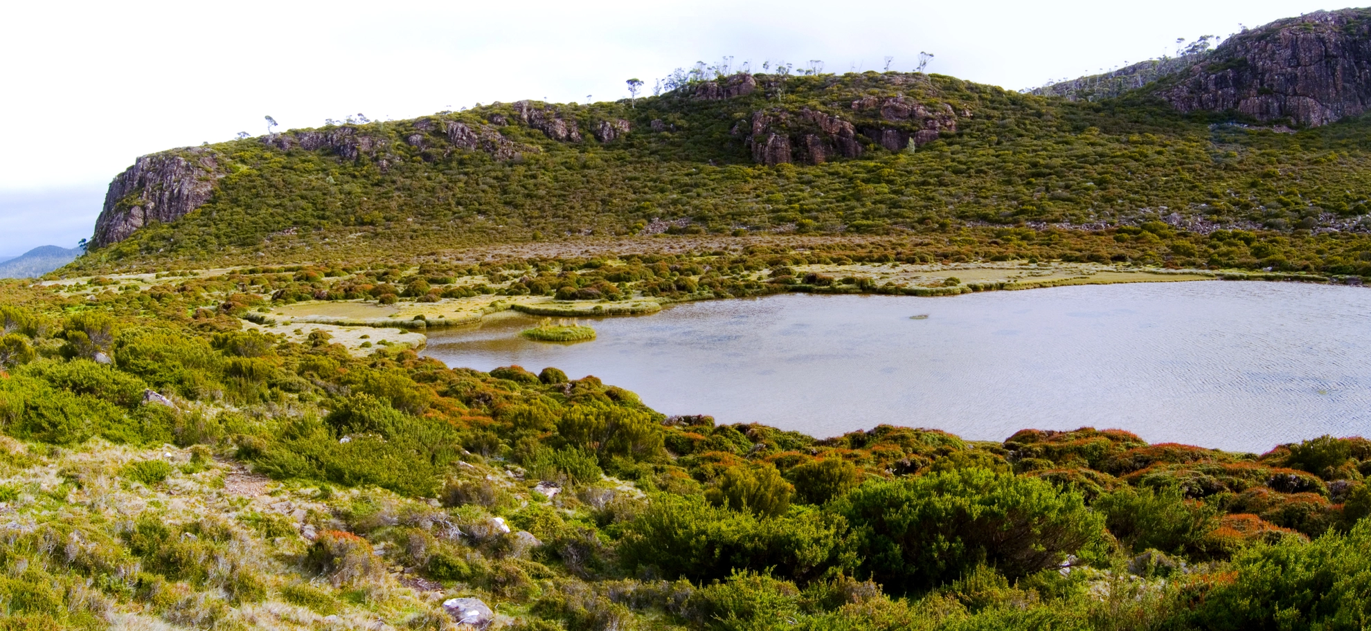 An image depicting the trail Walls Of Jerusalem and its surrounding area.