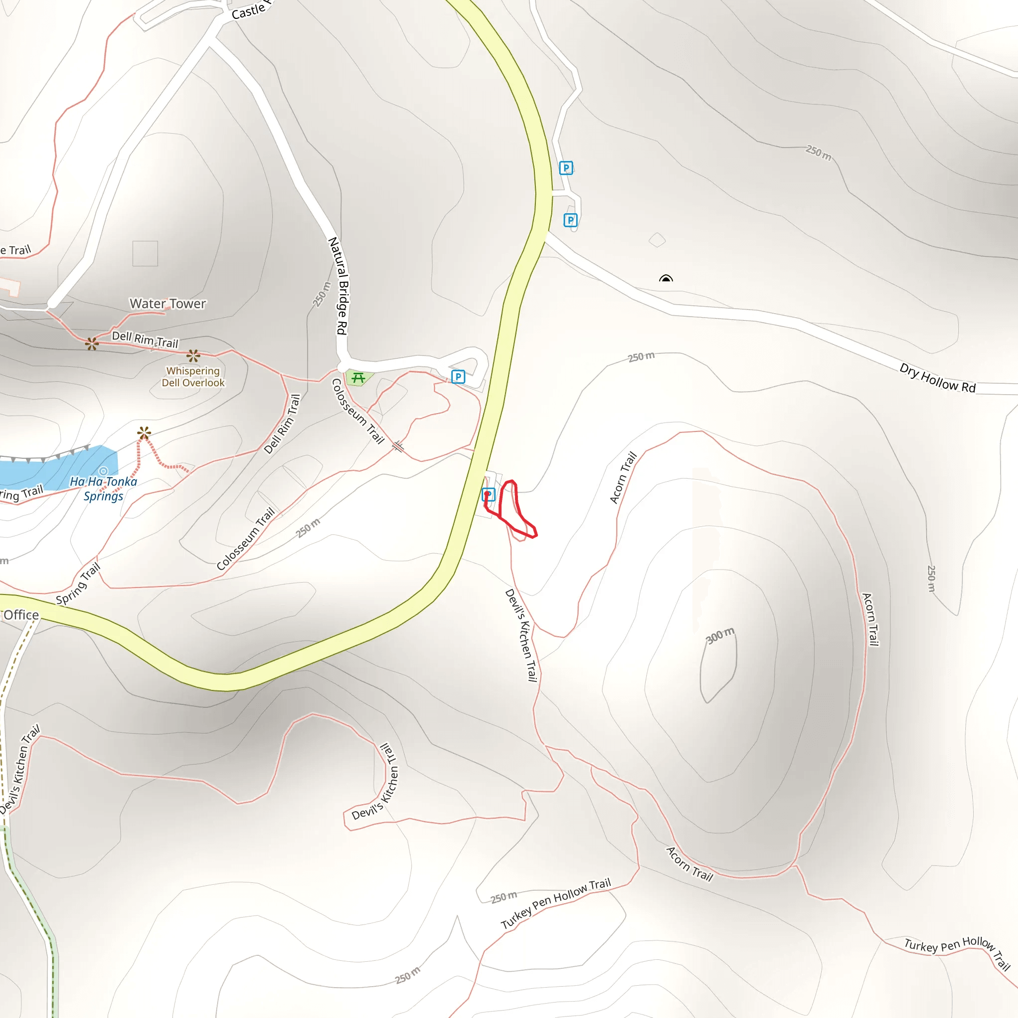 Oak Woodland Interpretive Trail mobile static map