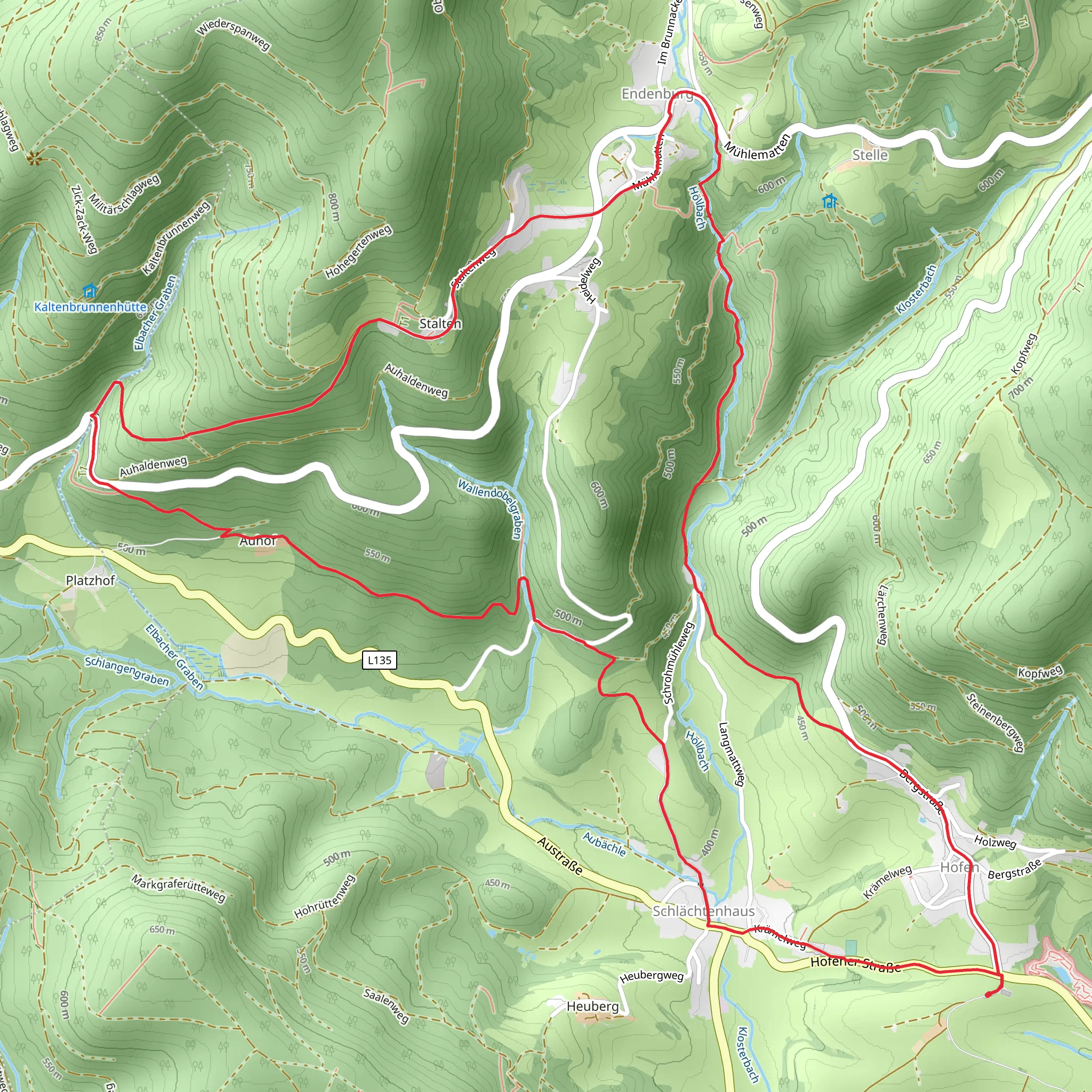 Auhof Loop mobile static map