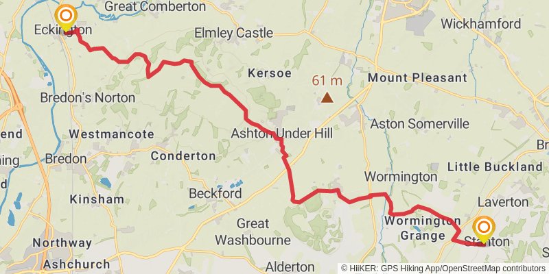 Wyche Way stage 6 Map