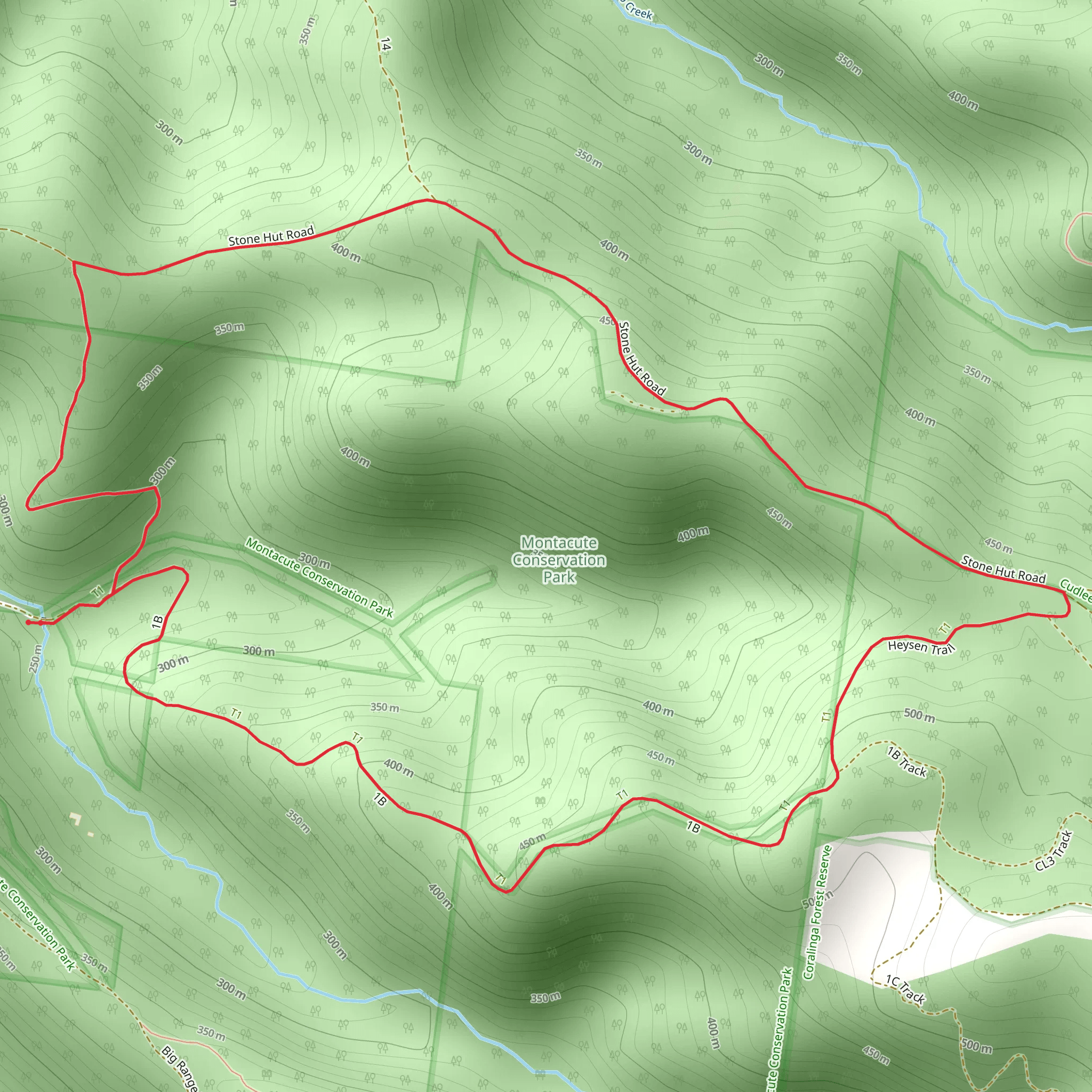 Montacute Conservation Park Walk mobile static map