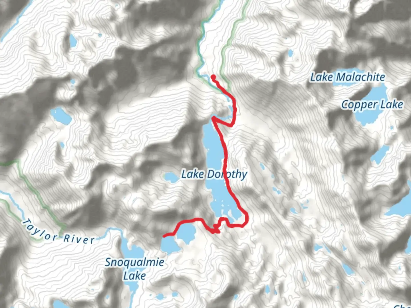 An image depicting the trail Deer Lake and Bear Lake via Lake Dorothy Trail and its surrounding area.