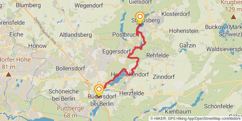 66-Seen-Wanderweg stage 8 Map