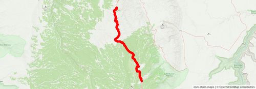 Southwestern Horseshoe Trail stage 49 Map