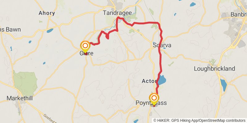 Saint Patrick’s Way - The Pilgrims Walk stage 2 Map