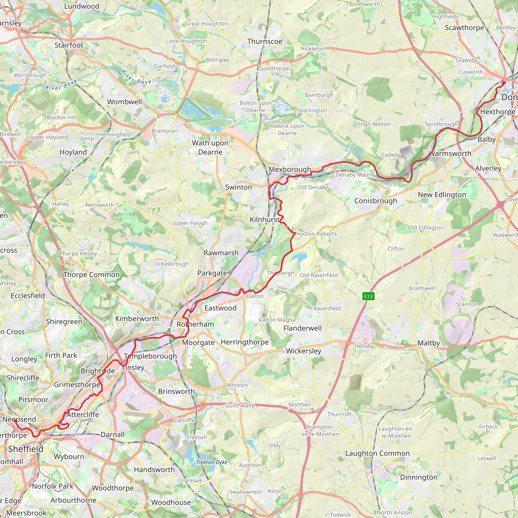 Don Valley Way mobile static map