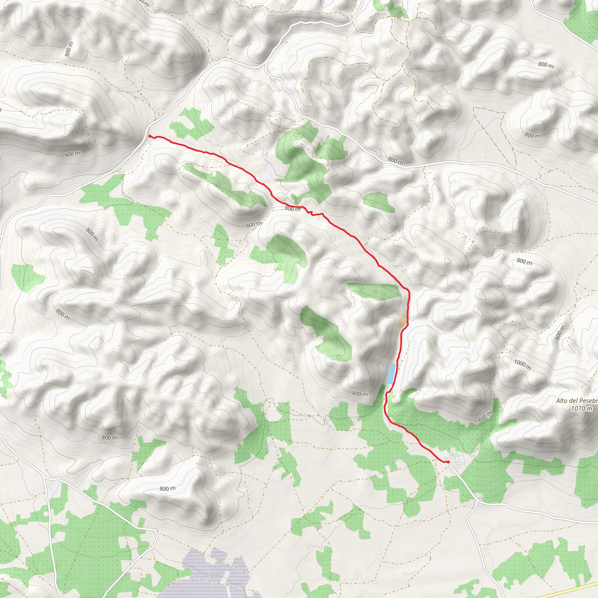 Route from El Cristo to Piedralá PR CR 23 mobile static map