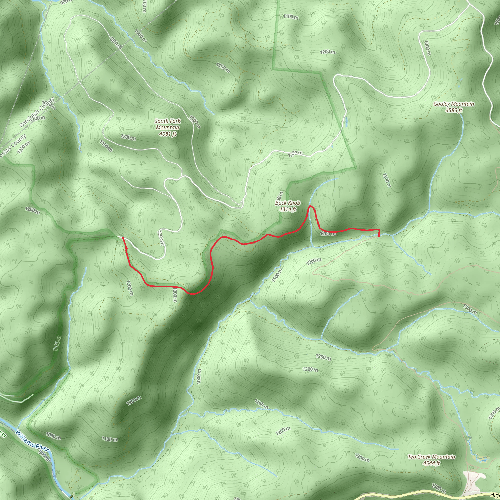 Boundary Trail mobile static map