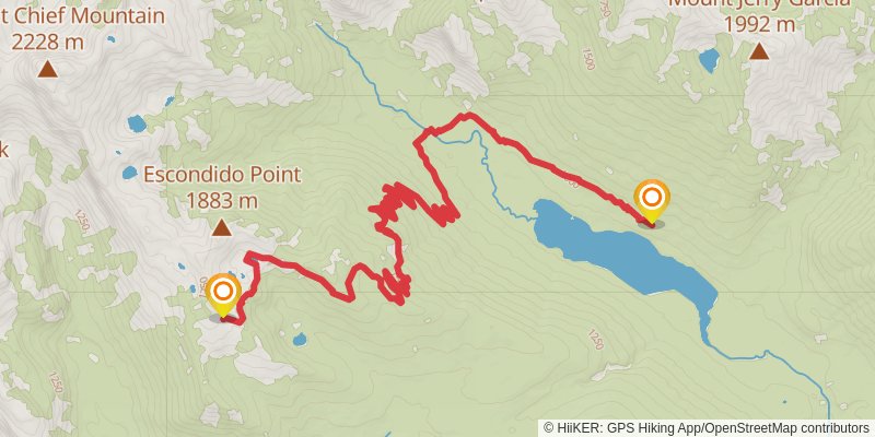 Pacific Crest Trail - Snoqualmie Pass To Stevens Pass stage 4 Map