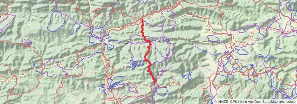 GR 3 Central Path of Catalonia stage 26 Map