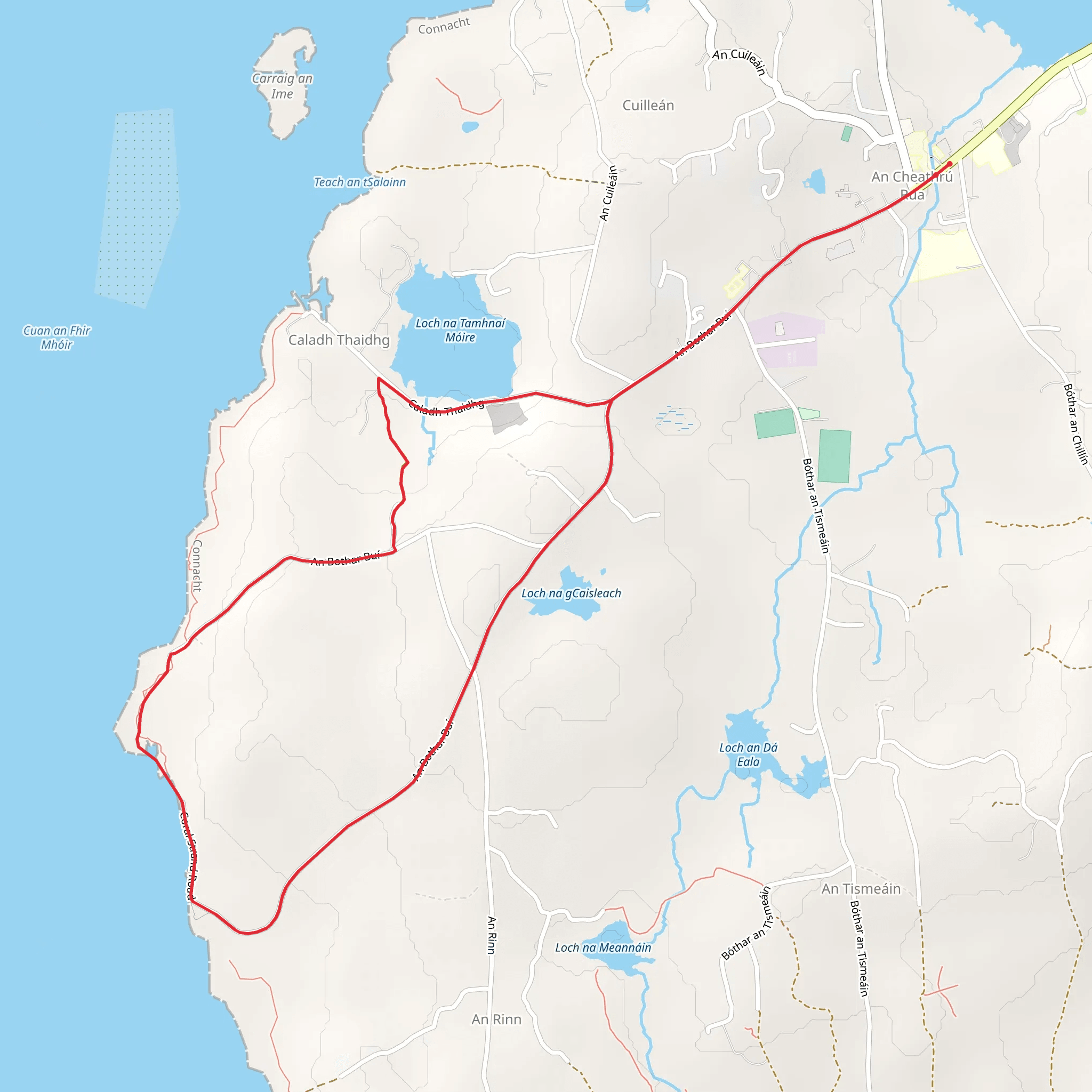 Siuloidi na Ceathrun Rua - Trail 2 Tra an Doilin mobile static map