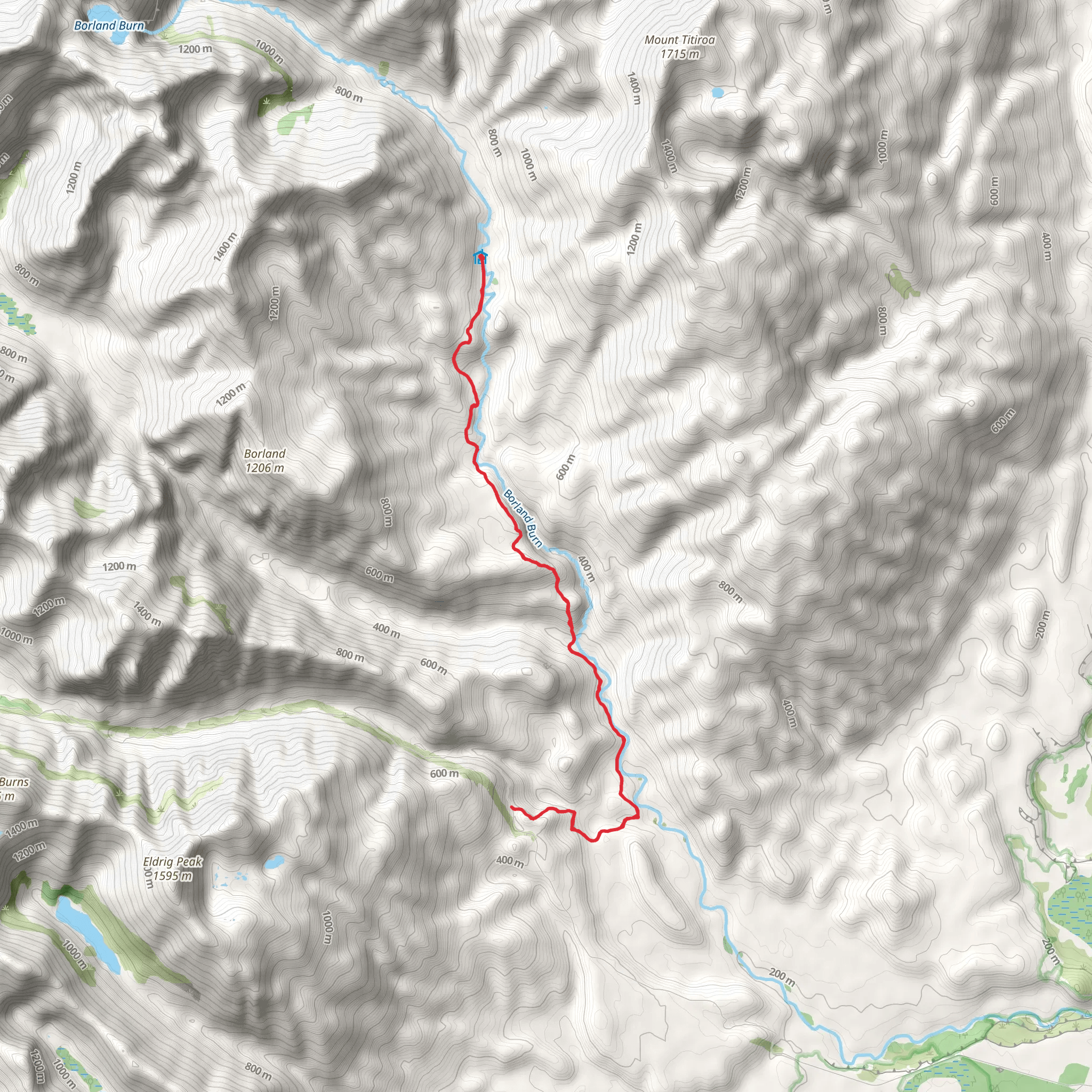 North Borland Track mobile static map