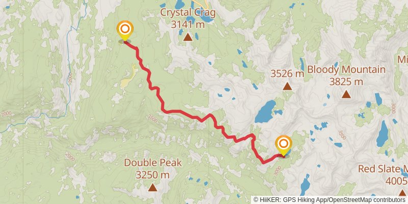 John Muir Trail stage 7 Map