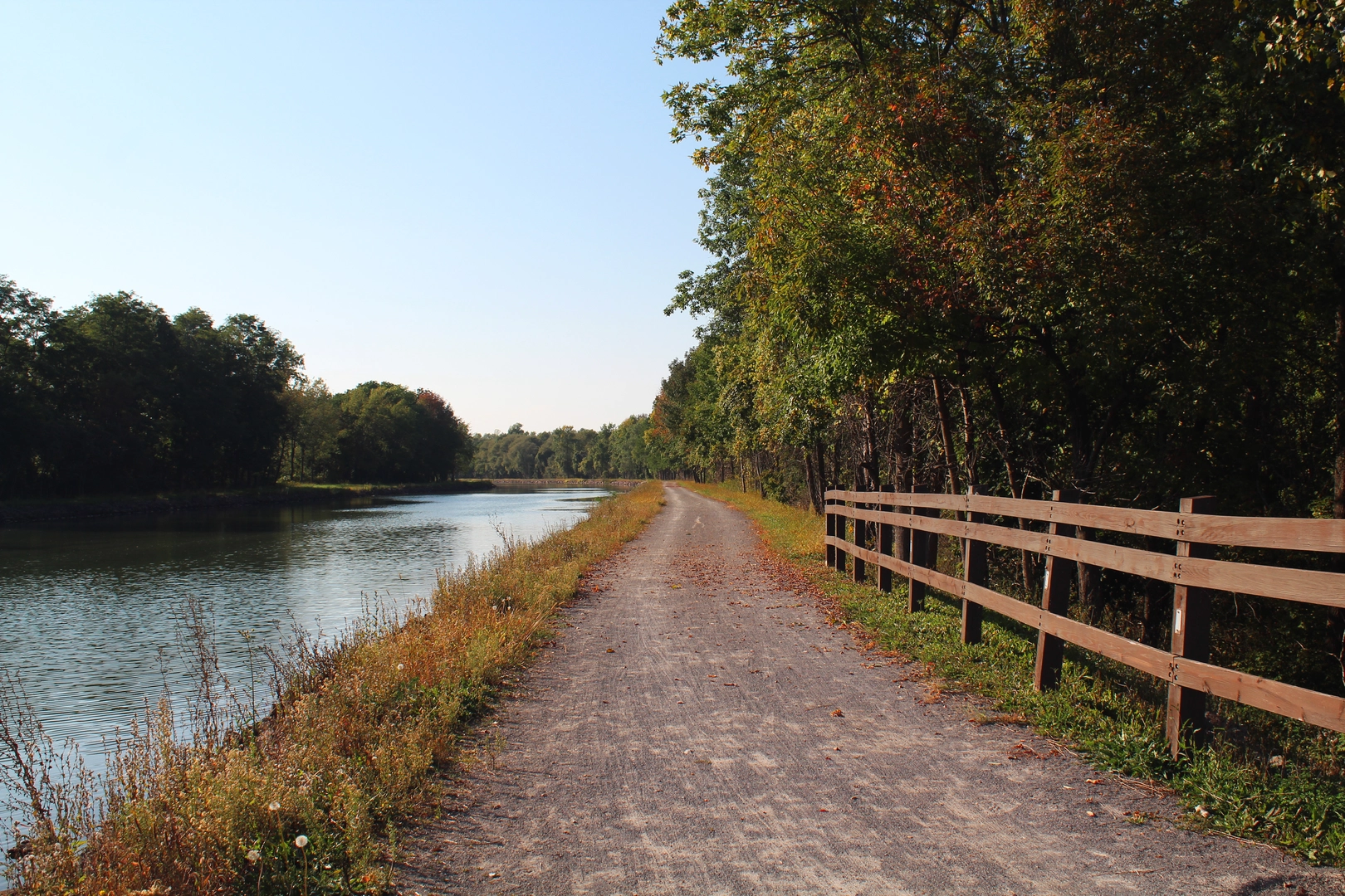 An image depicting the trail Old Erie Canal Trail and its surrounding area.