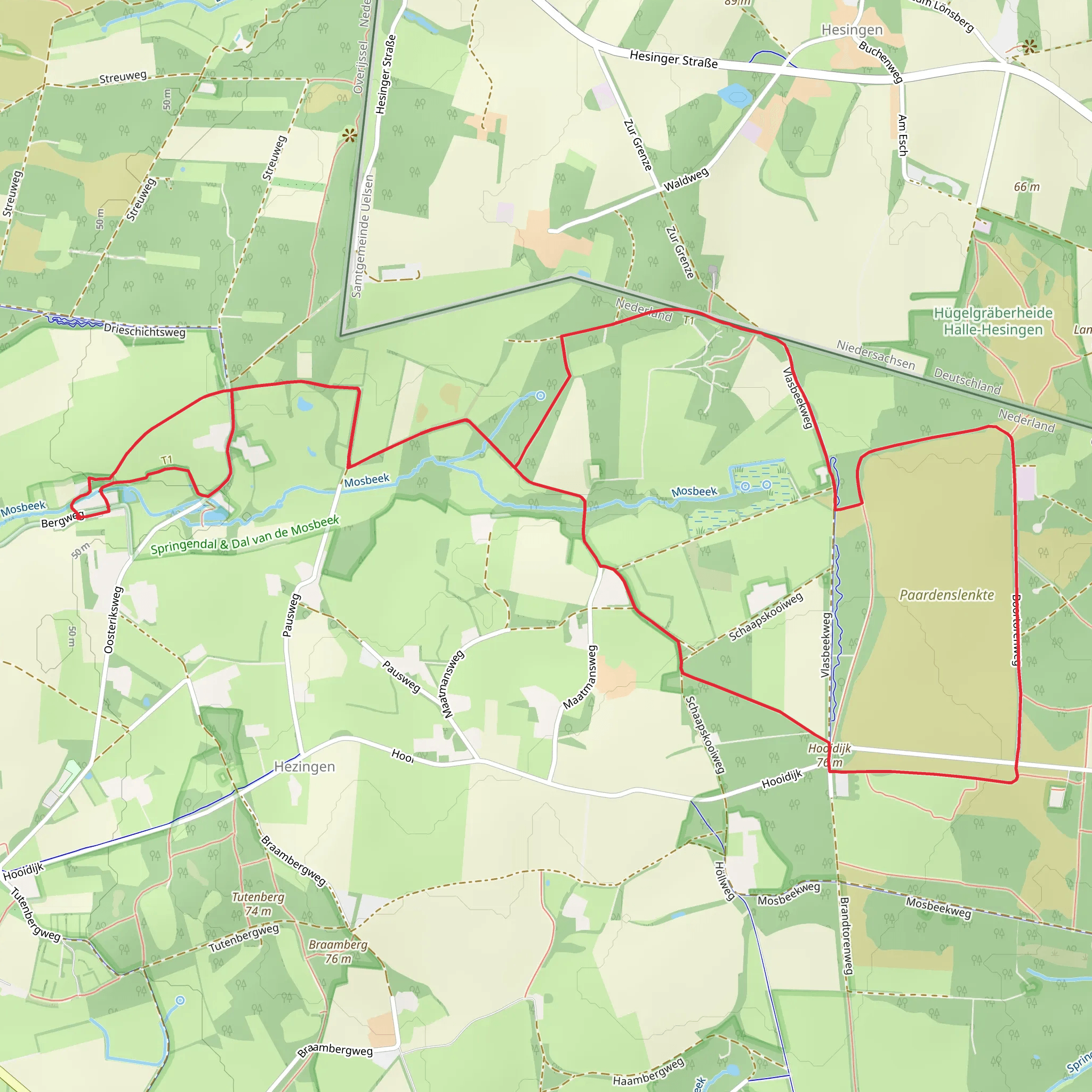 Gaswinning Paarden Slenkte and Bezoekerscentrum Loop mobile static map