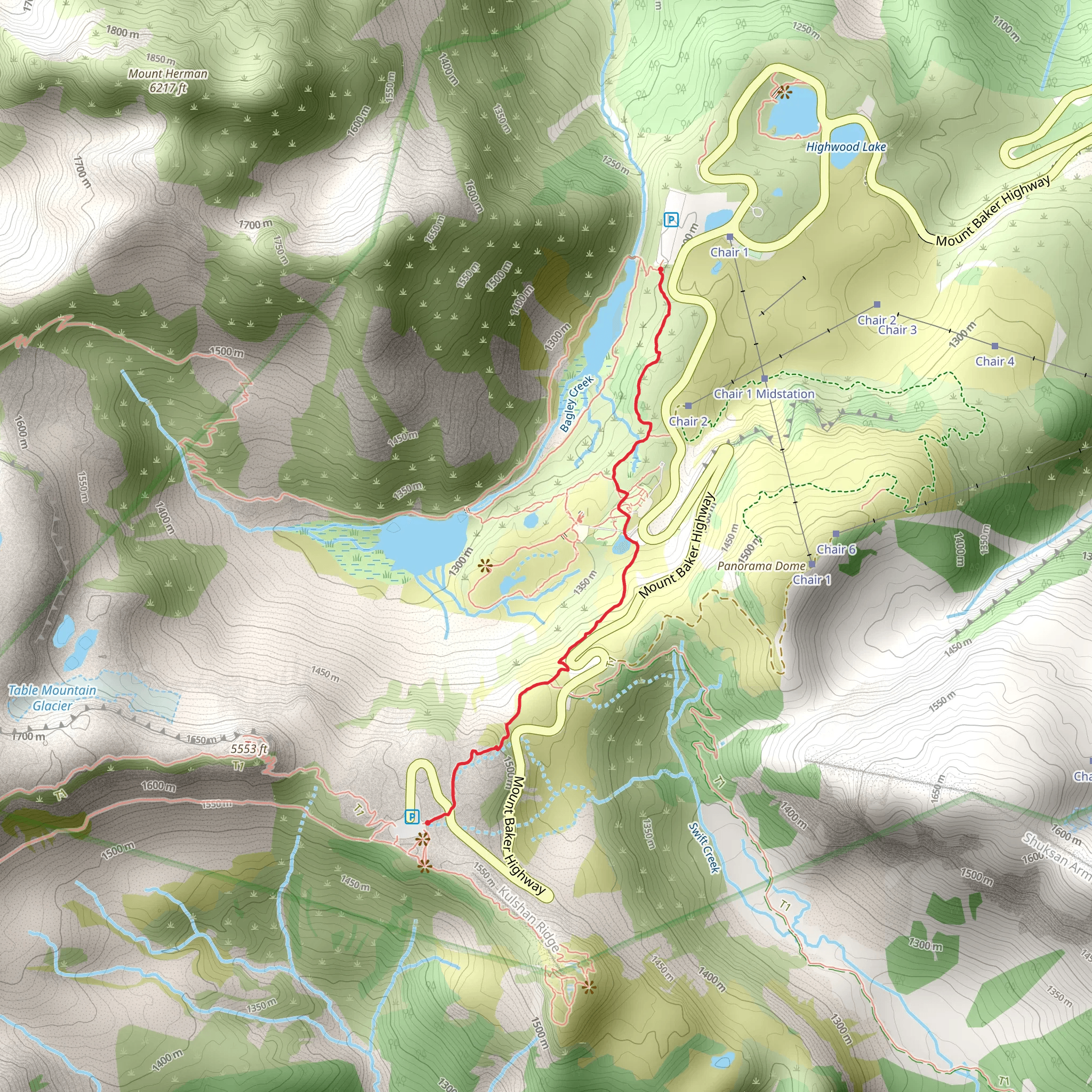 Wild Goose Trail mobile static map