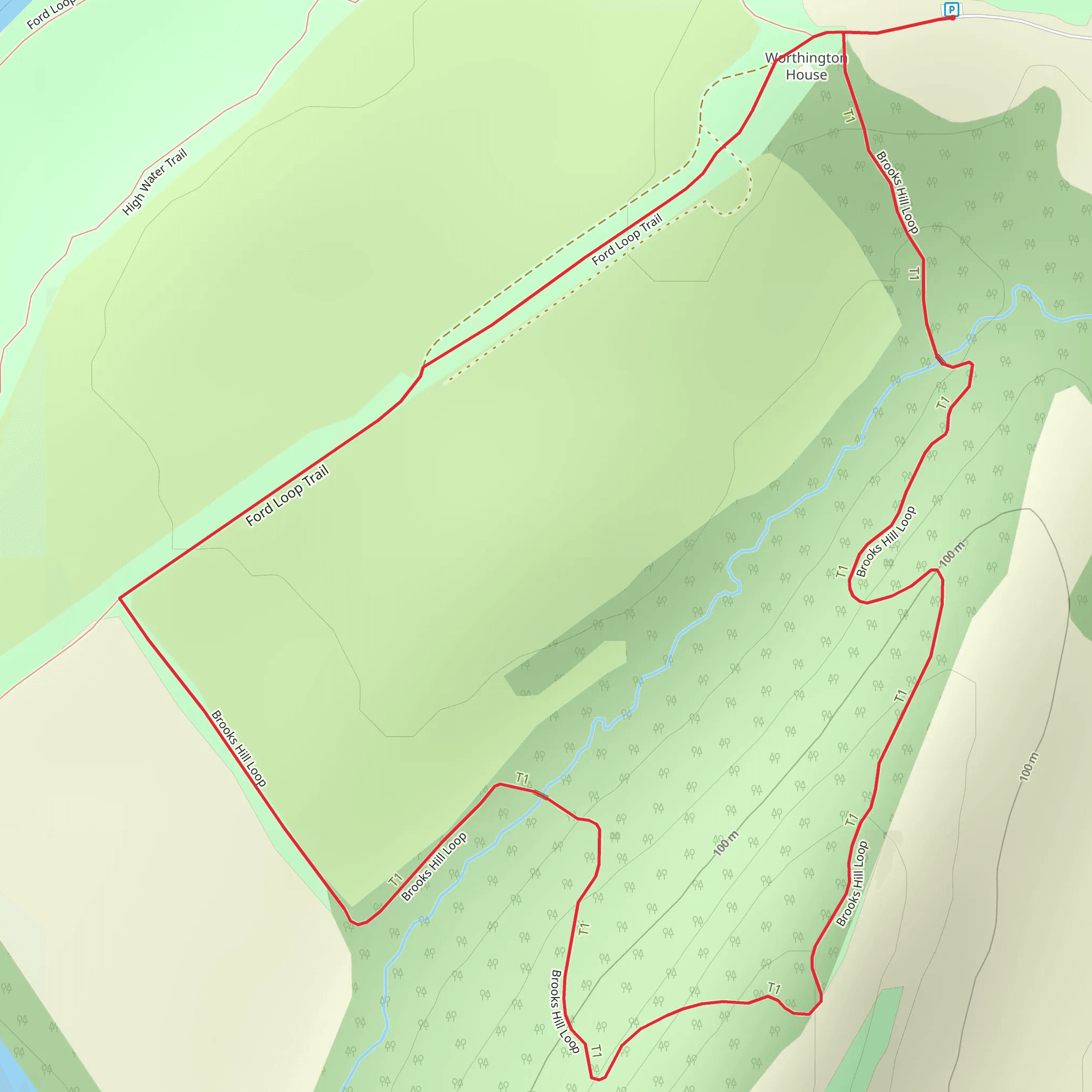 Ford - Brooks Hill Loop mobile static map