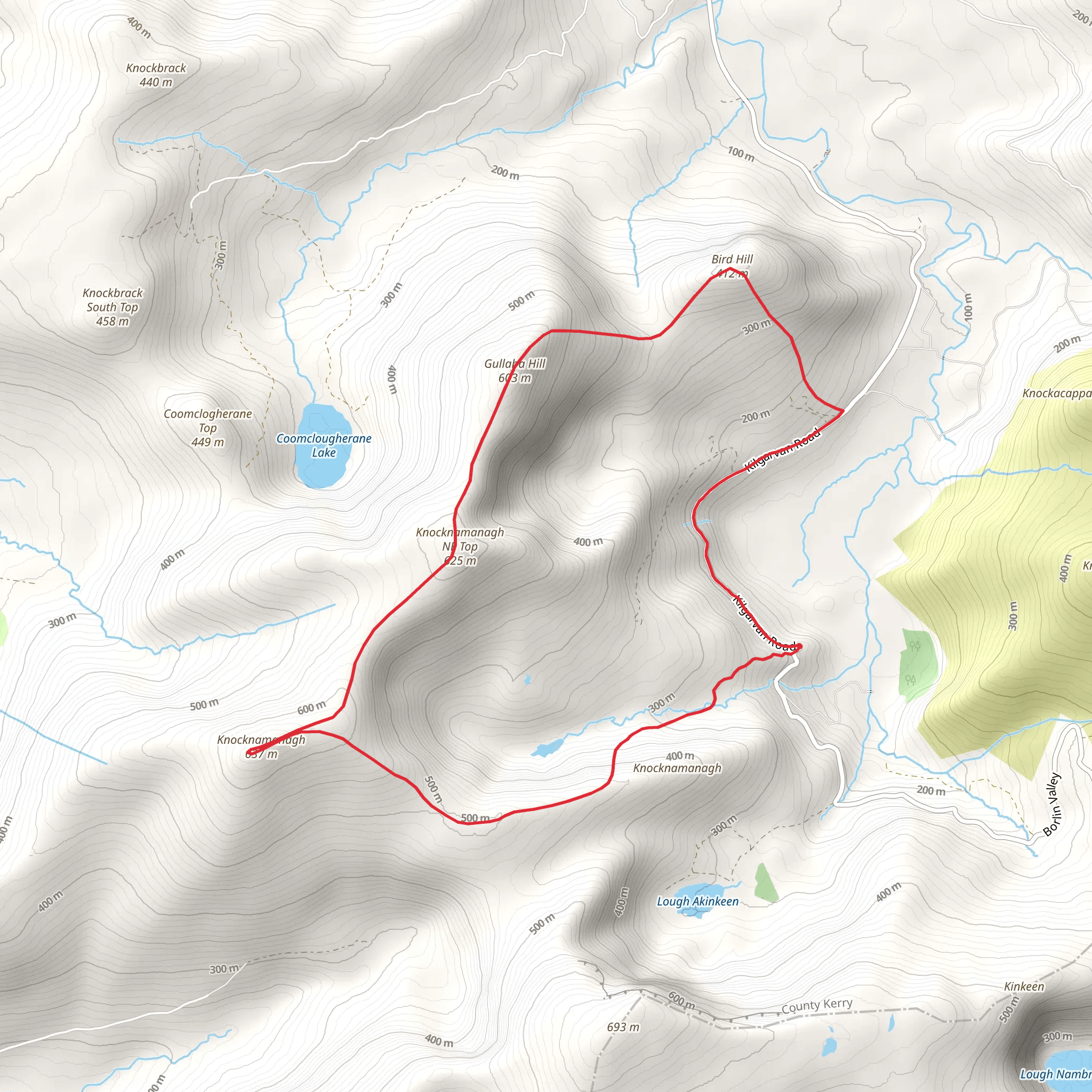 Knocknamanagh Loop Walk mobile static map