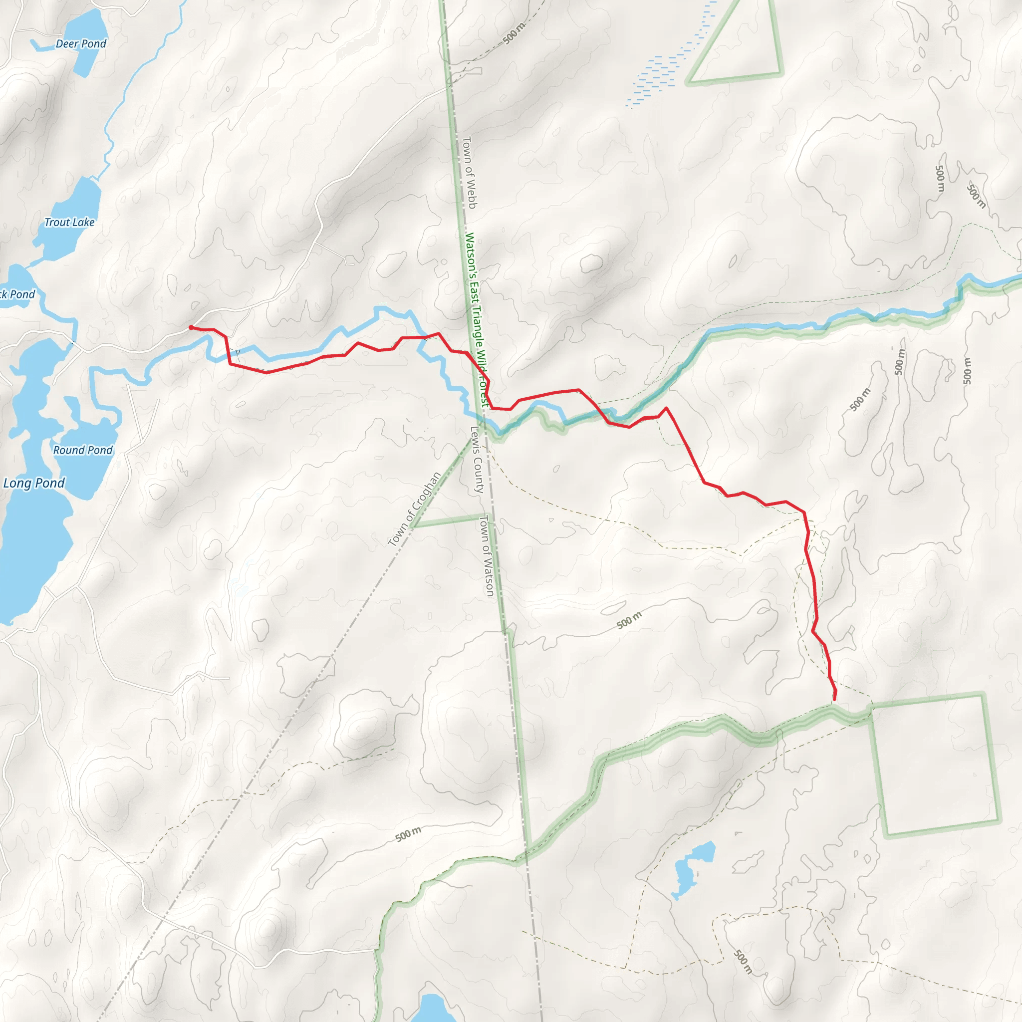 Long Pond Road Trail mobile static map