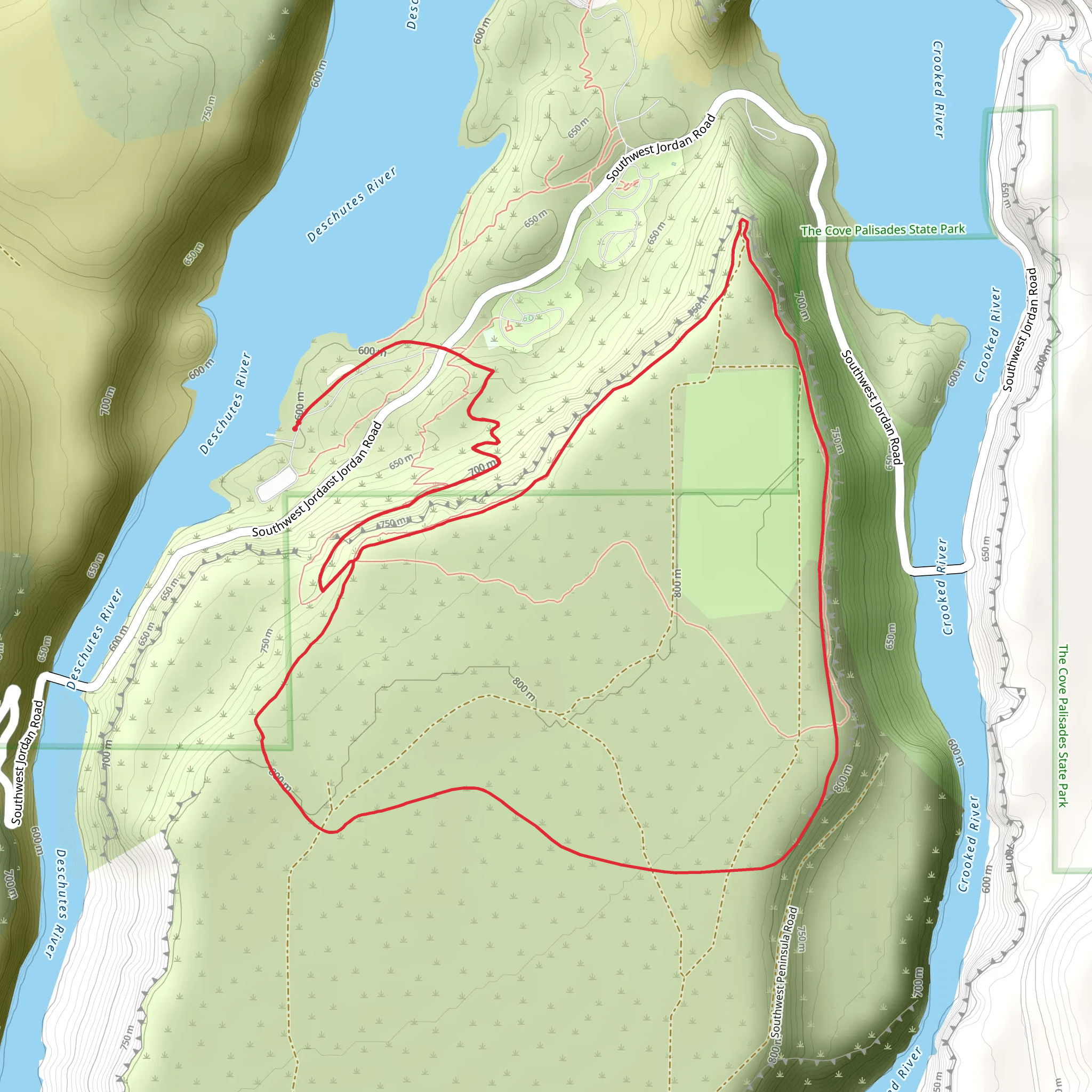 Tam - A - Lau Trail mobile static map