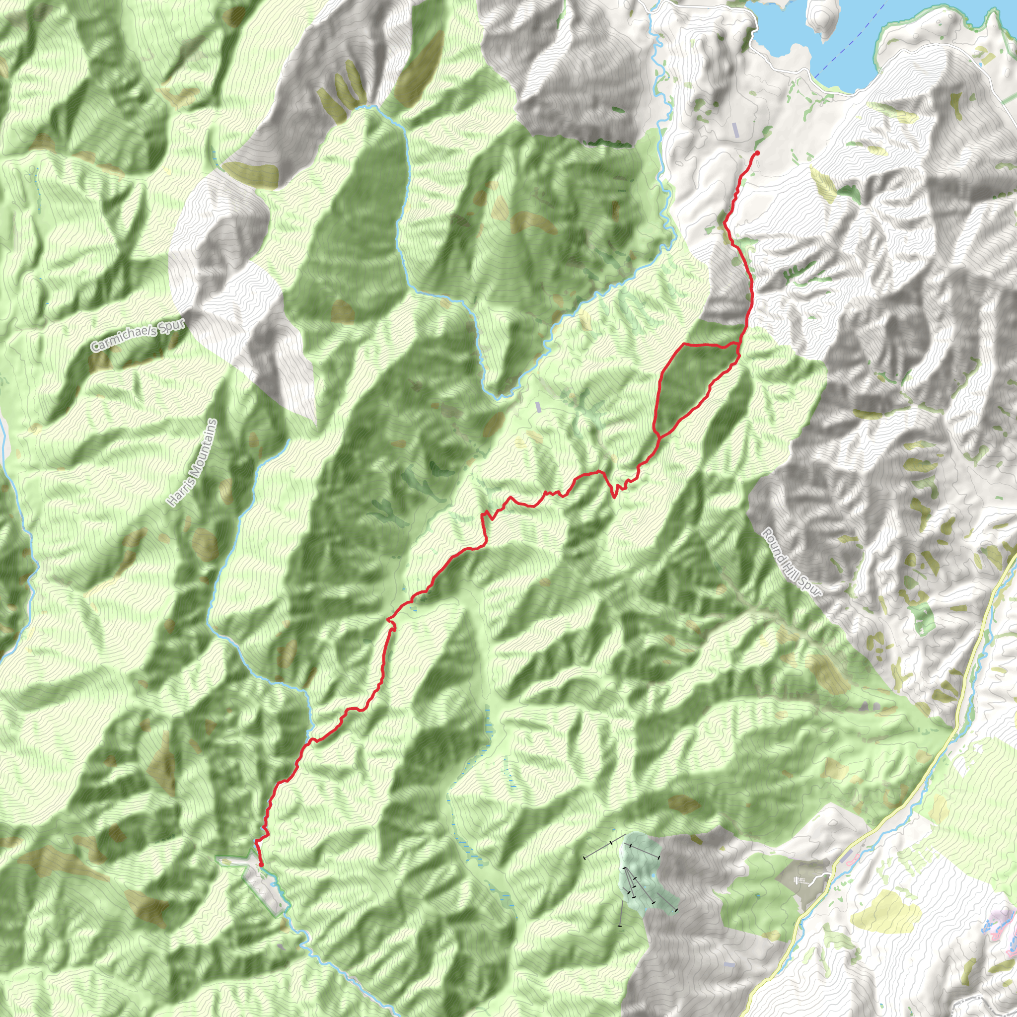 Motatapu Track mobile static map