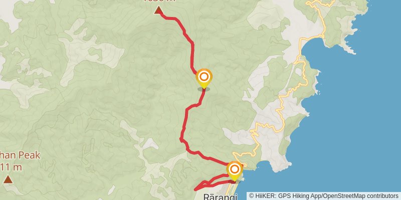 Mount Robertson Track stage 2 Map