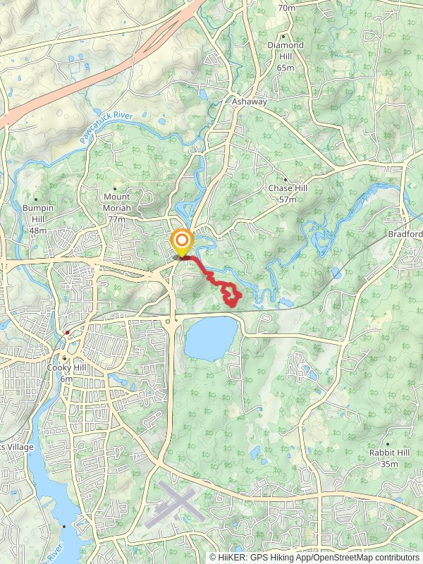 Riverwood Preserve Blue Loop Trail via Boy Scout Drive mobile static map