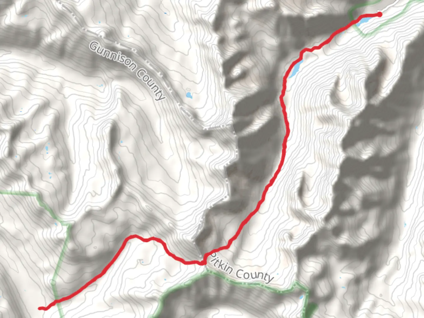 An image depicting the trail West Maroon Pass via West Maroon Trail and its surrounding area.