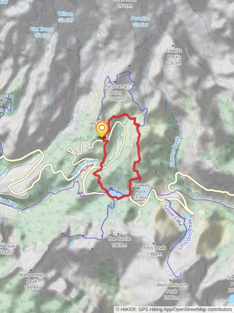 Skyline, Mazama Ridge and Reflections Lakes Loop Trail Pierce County