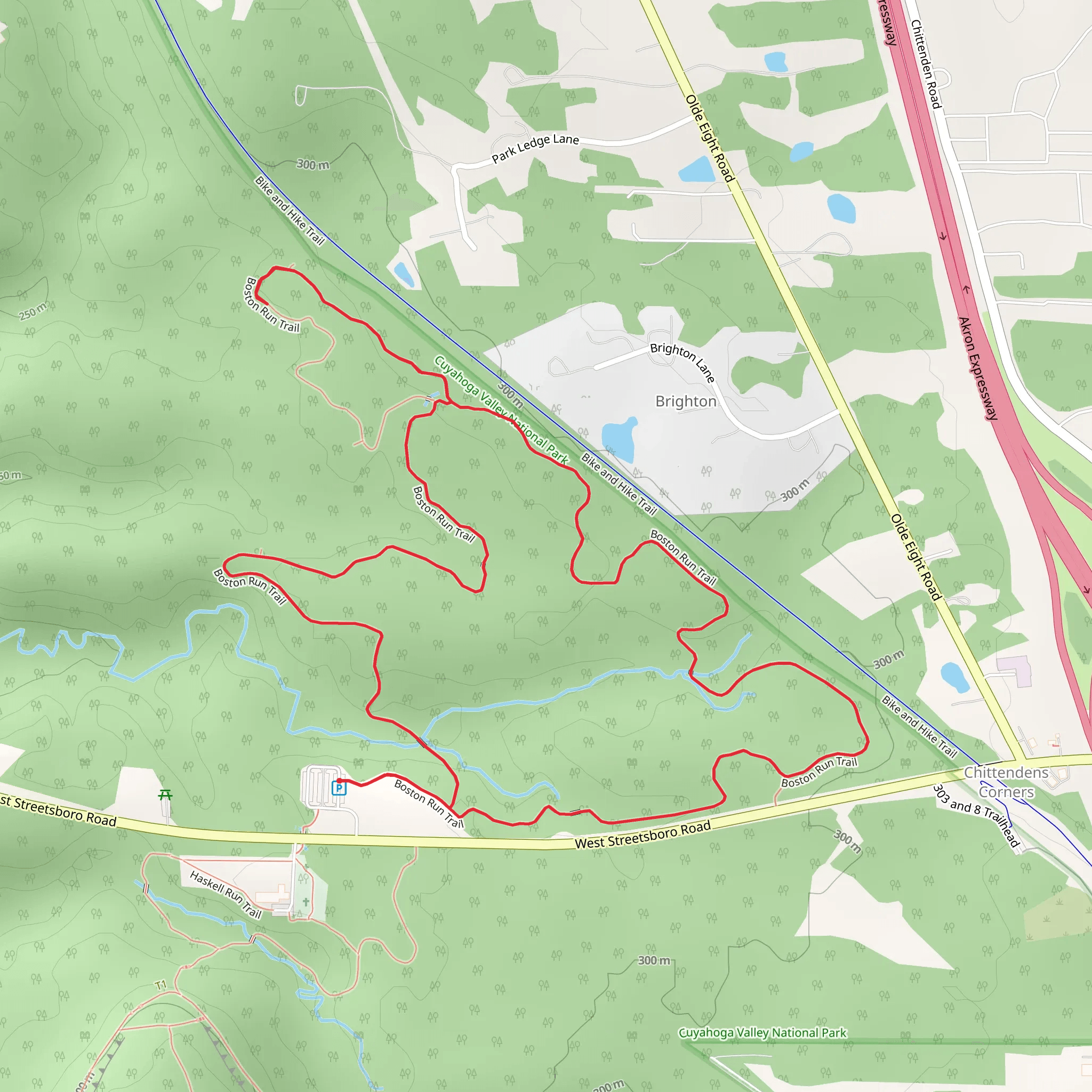 Boston Run Loop mobile static map