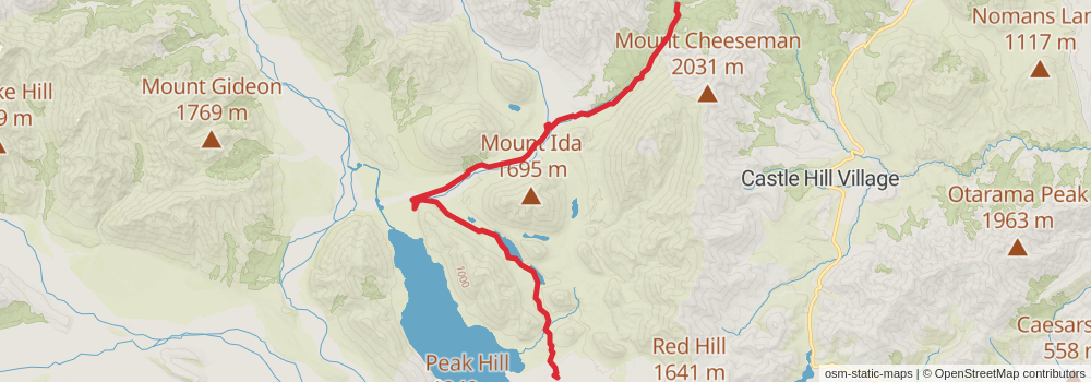 Te Araroa Trail stage 132 Map