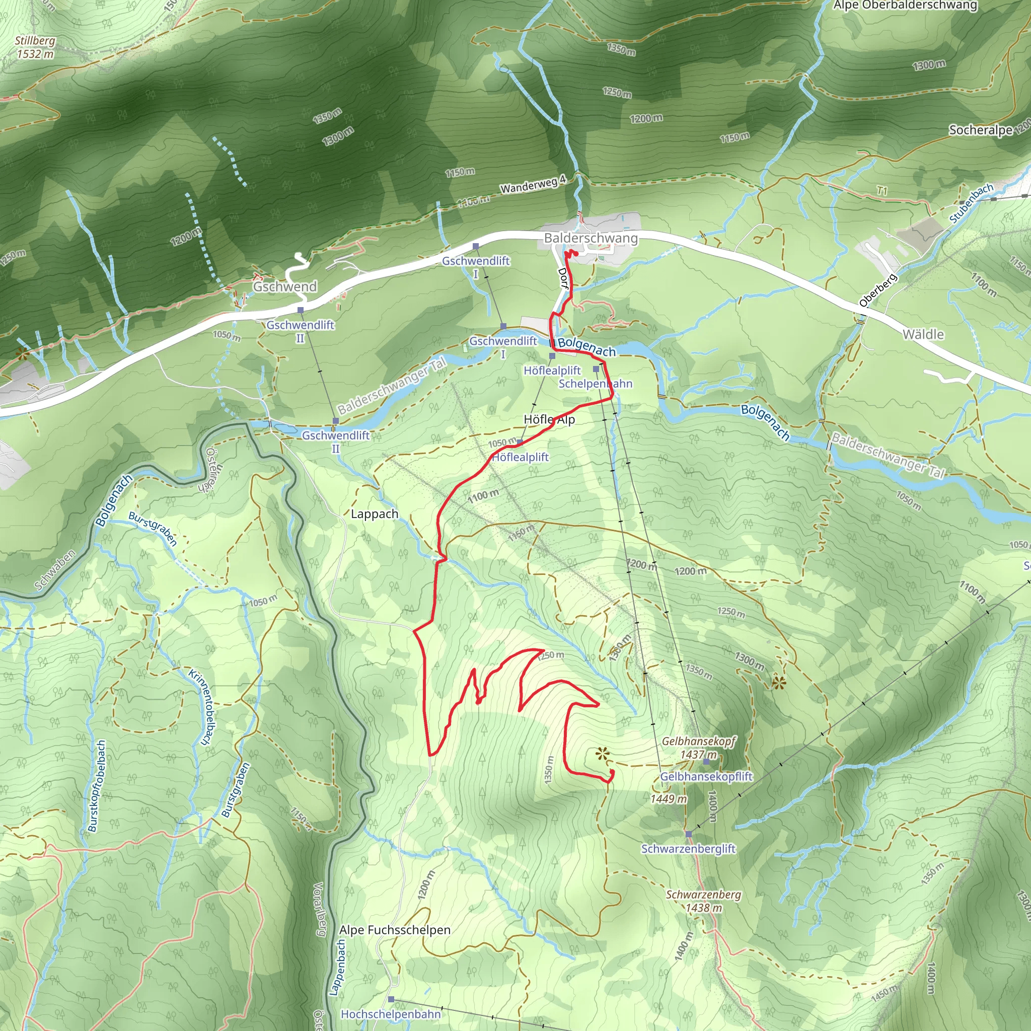 5 Familienabfahrt Walk mobile static map