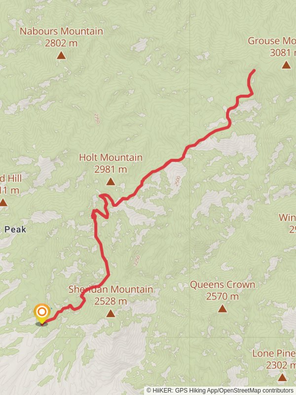 Holt Mountain via Holt-Apache Trail mobile static map