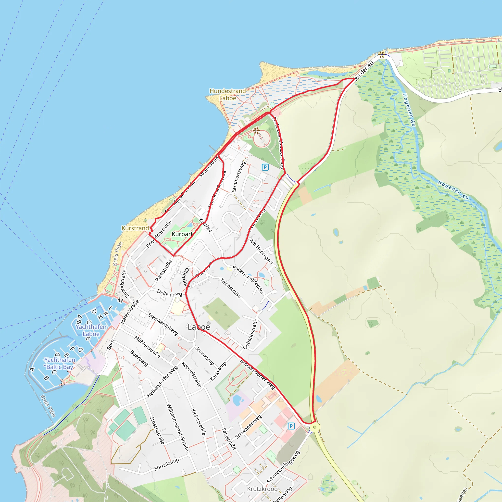 Schwanen Route mobile static map