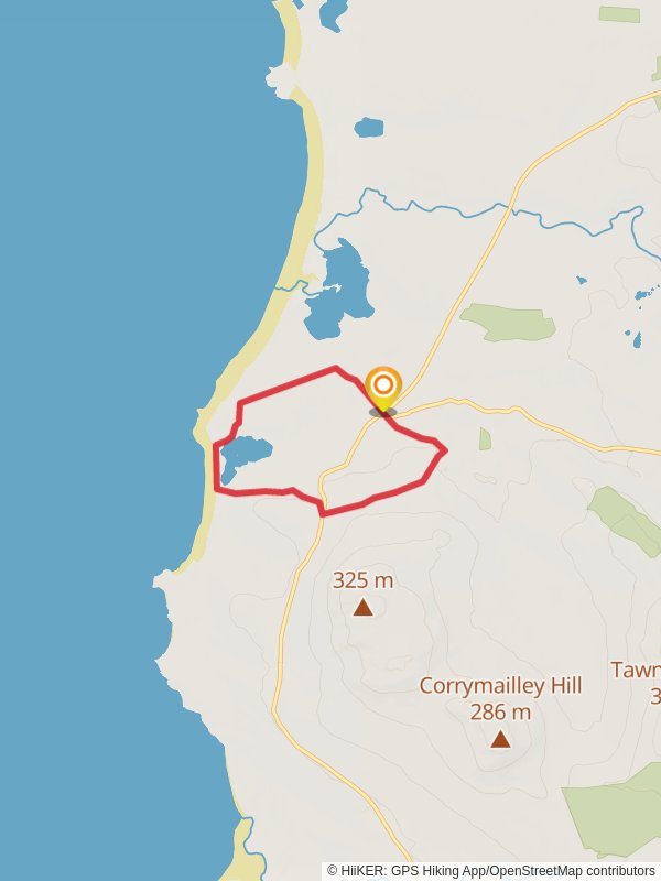 Map of Killeen Killadoon Beach Loop, County Mayo