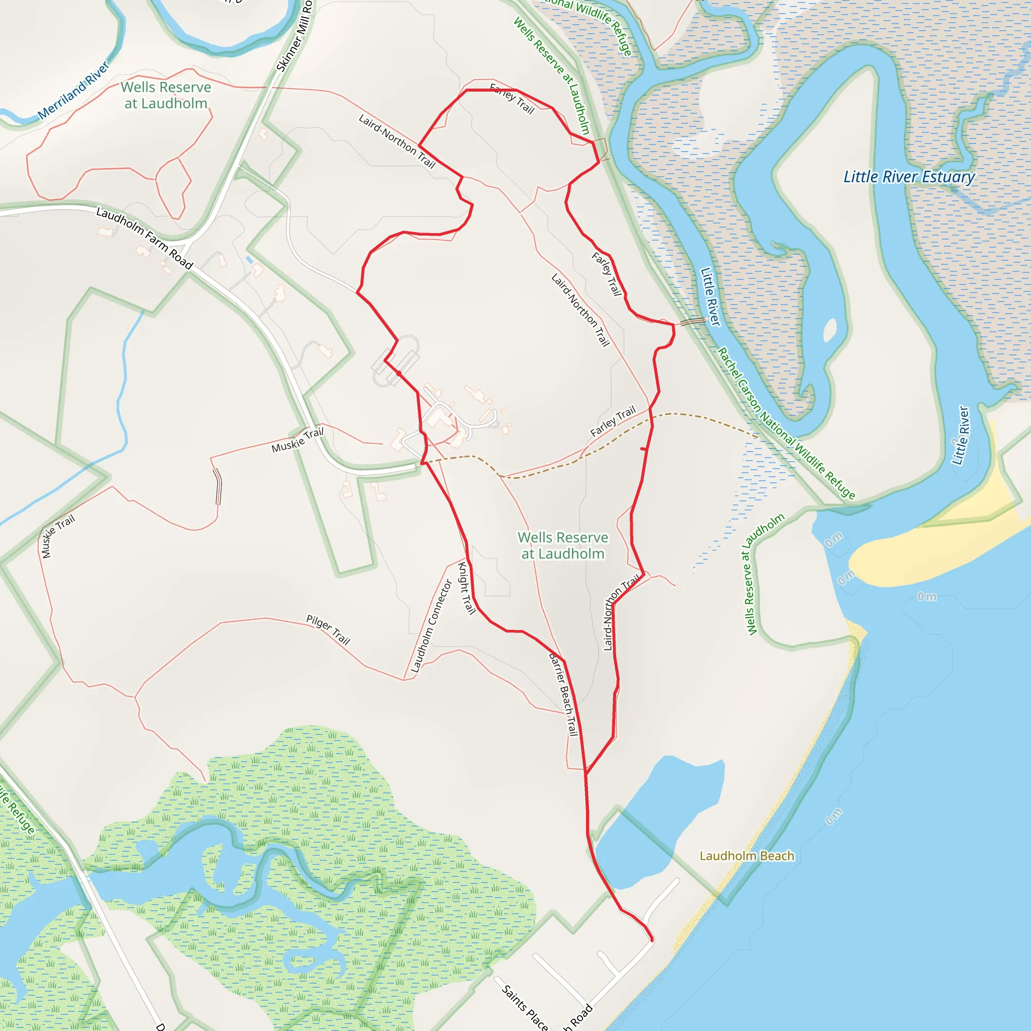 Knight Trail and Farley Trail Loop mobile static map