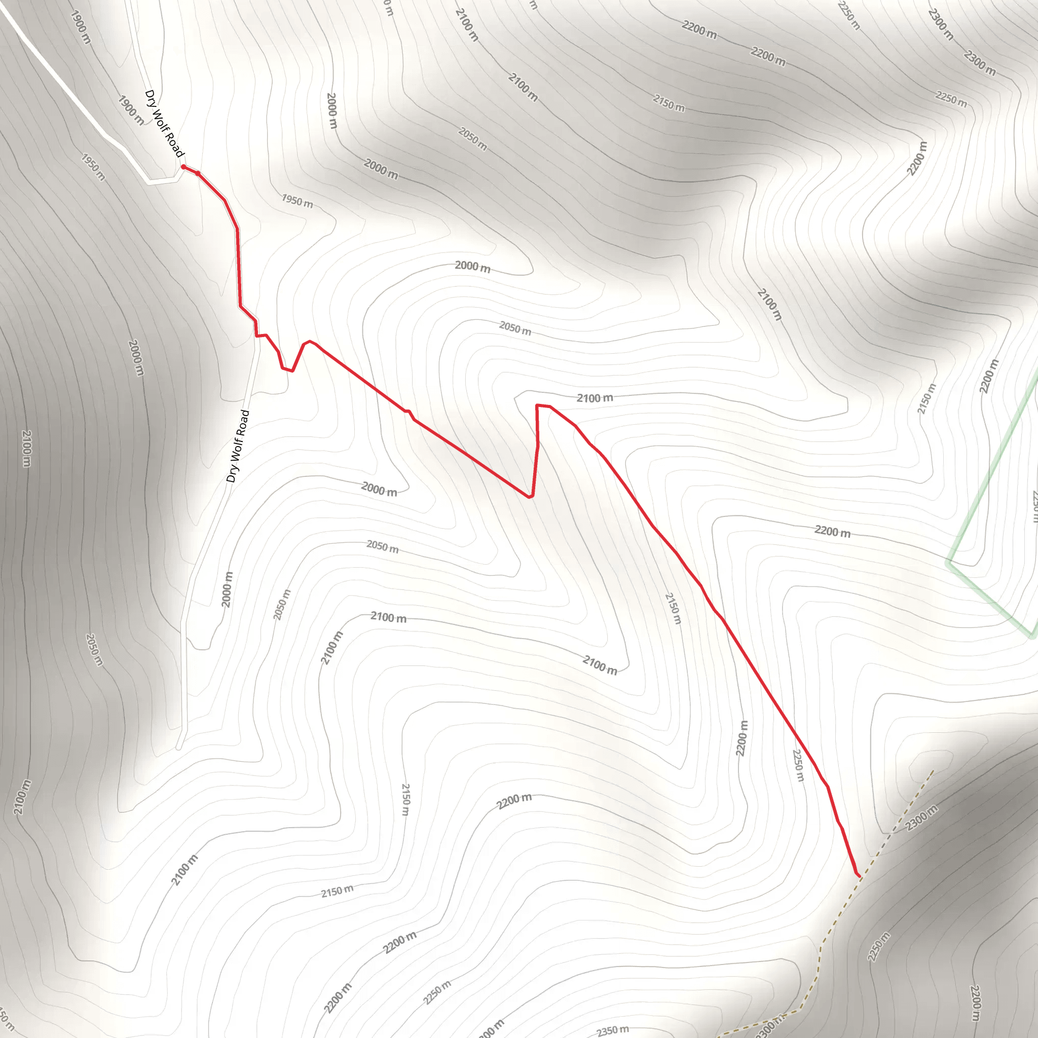 Lyon Gulch Trail mobile static map