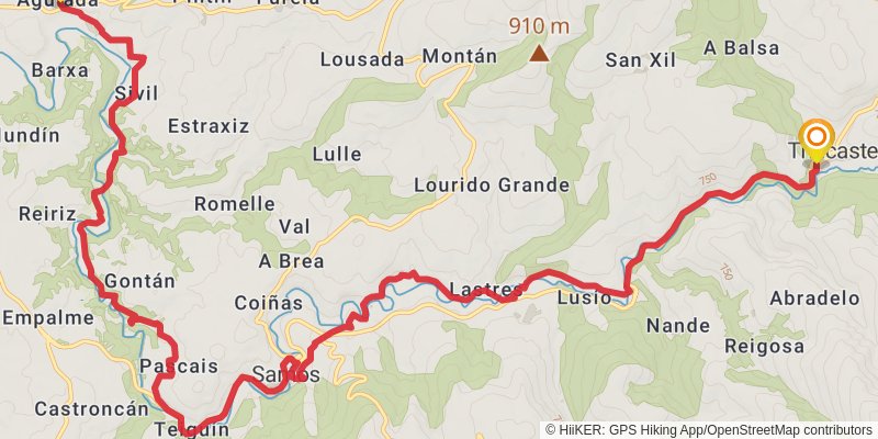 Camino Aragones alt 17 Map