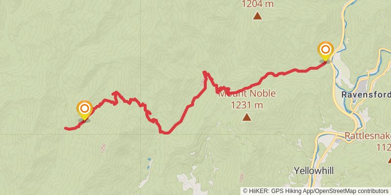 Deeplow Gap Trail stage 2 Map