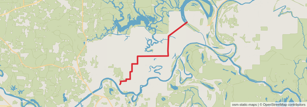 American Perimeter Trail - The South Primary stage 13 Map