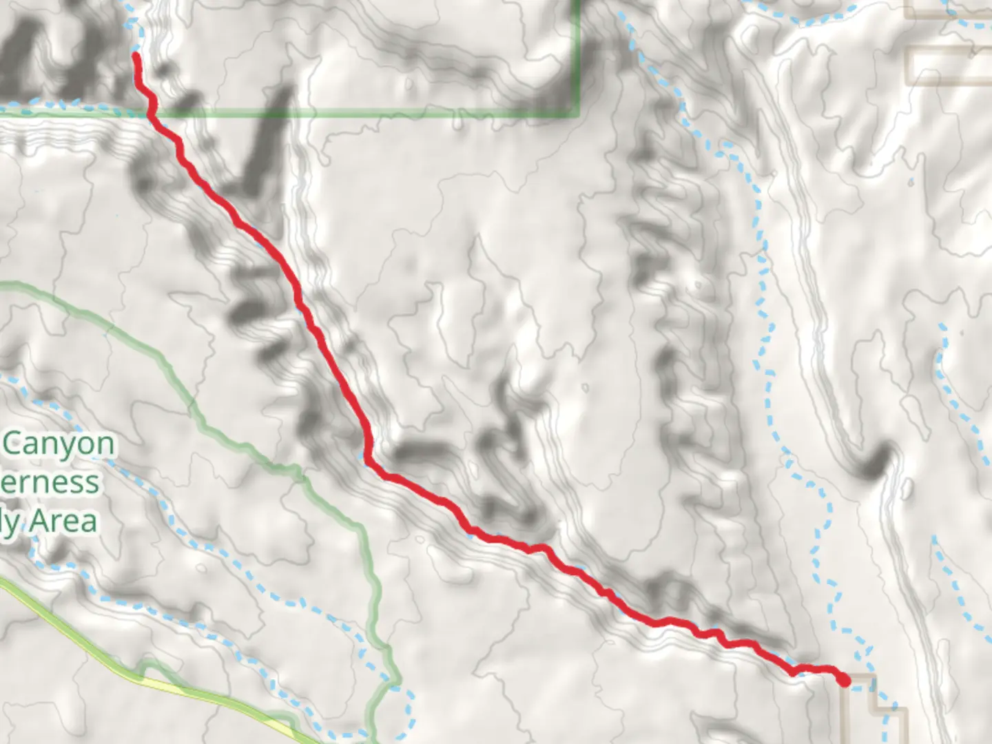 An image depicting the trail Arch Canyon Trail and its surrounding area.