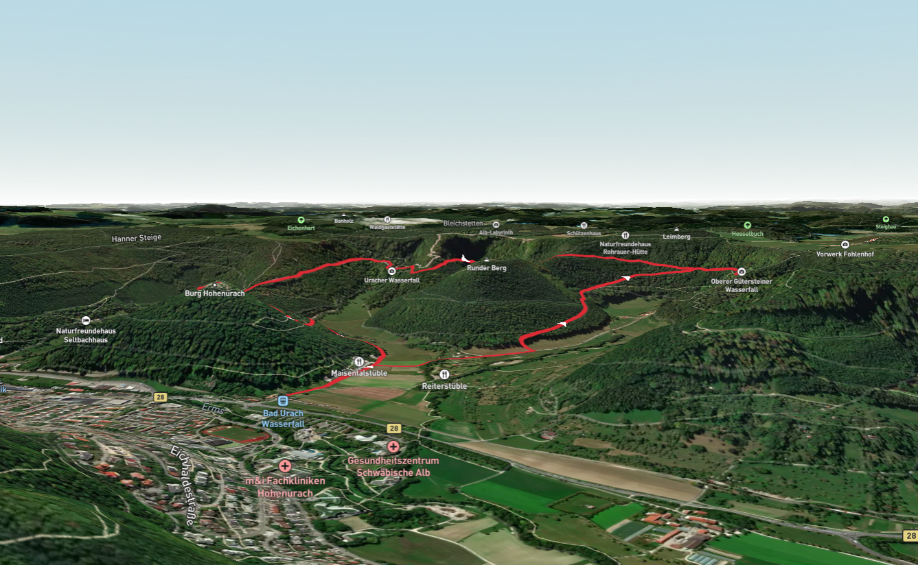 Schlossberg via Fohlensteige and Schwaebische-Alb-Nordrand Weg