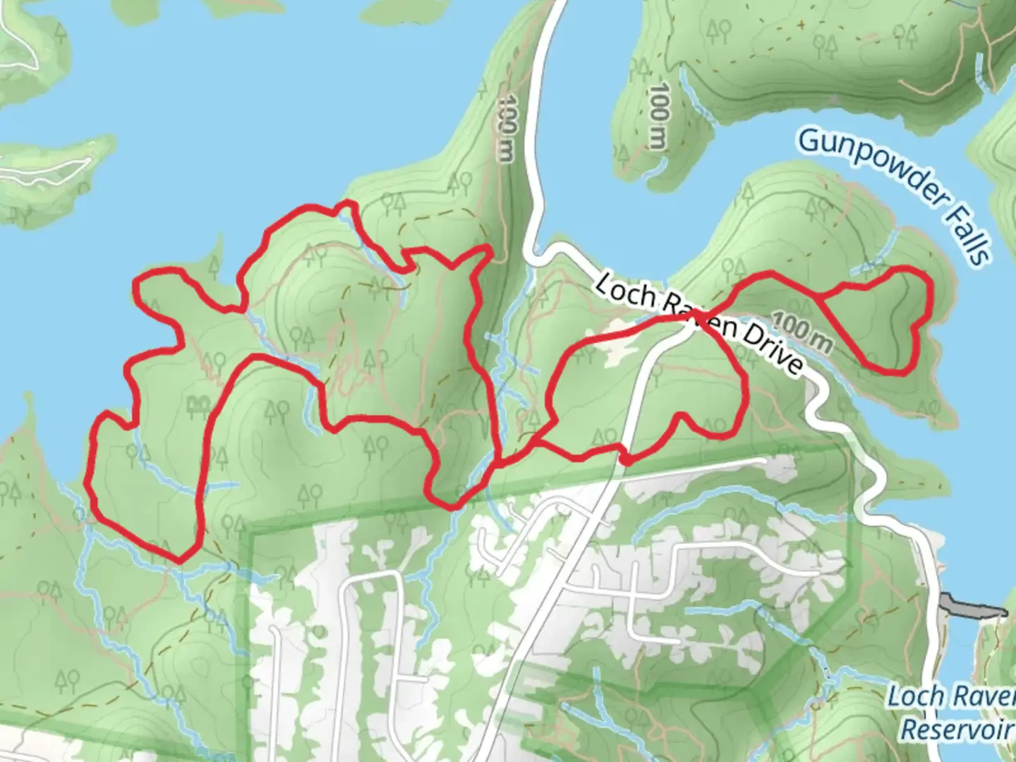 An image depicting the trail Glen Ellen and Sam's Grave Trail and its surrounding area.