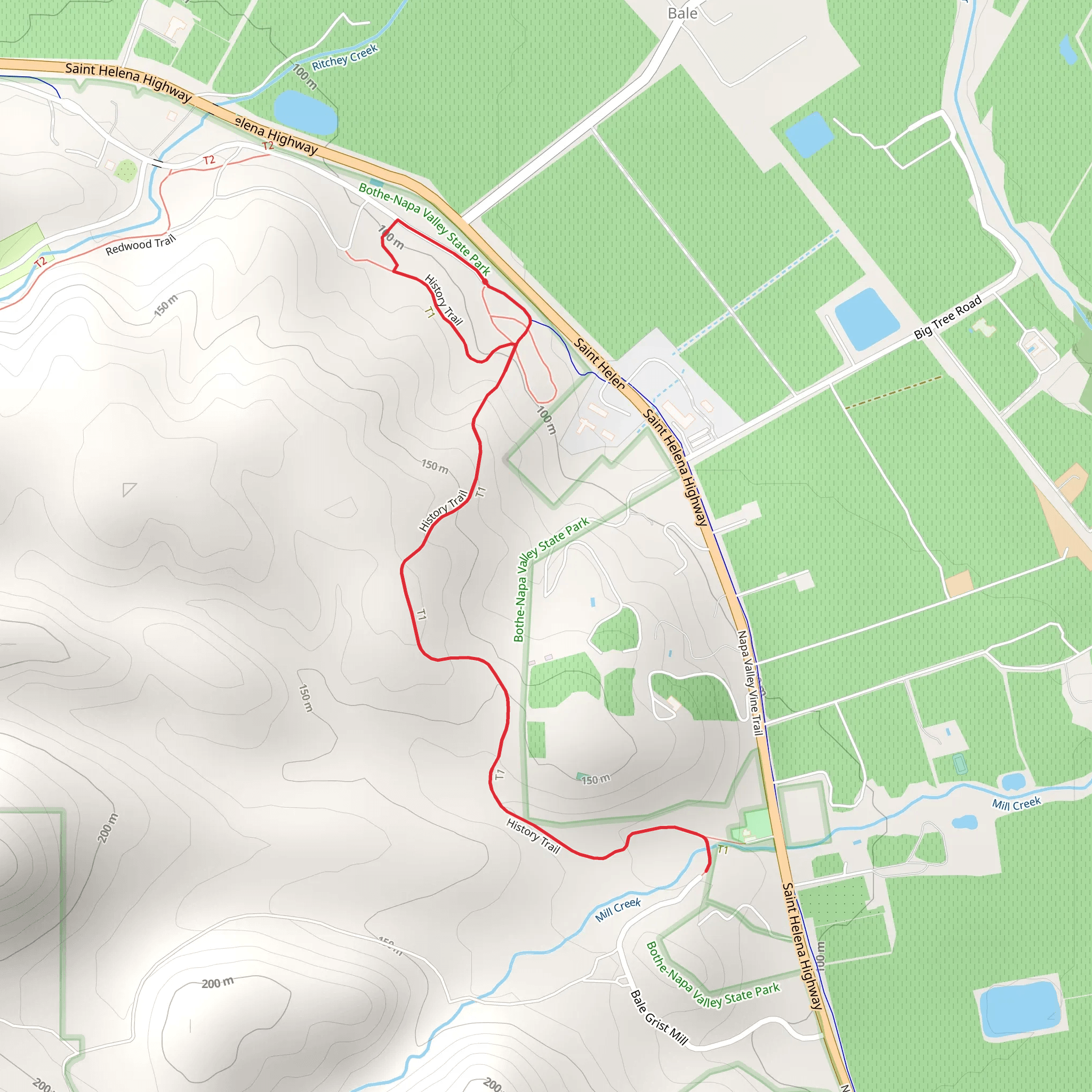 History Loop Trail mobile static map