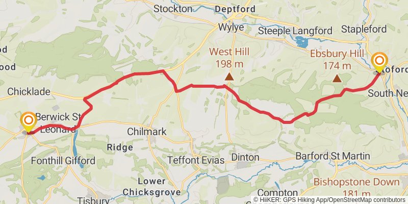 Monarch's Way stage 37 Map