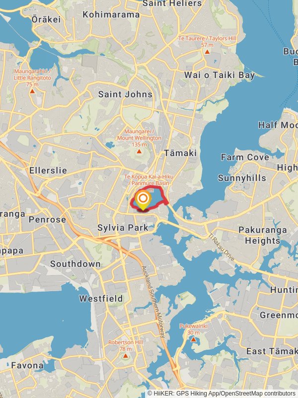 Panmure Basin Path Map Auckland New Zealand